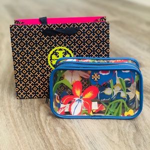 Tory Burch | Floral Cosmetic Case Painted Iris